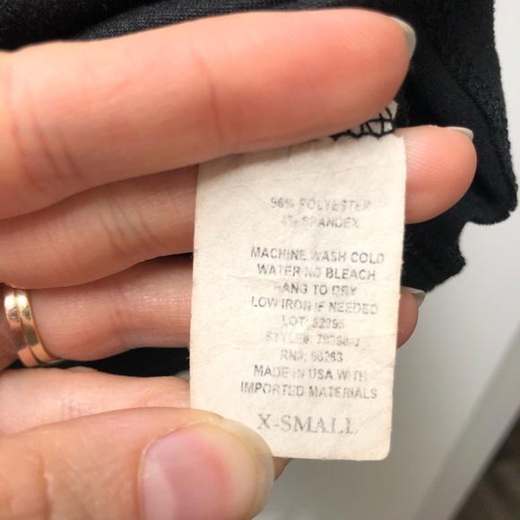 Black Crop Top T Shirt - Picture 3 of 3